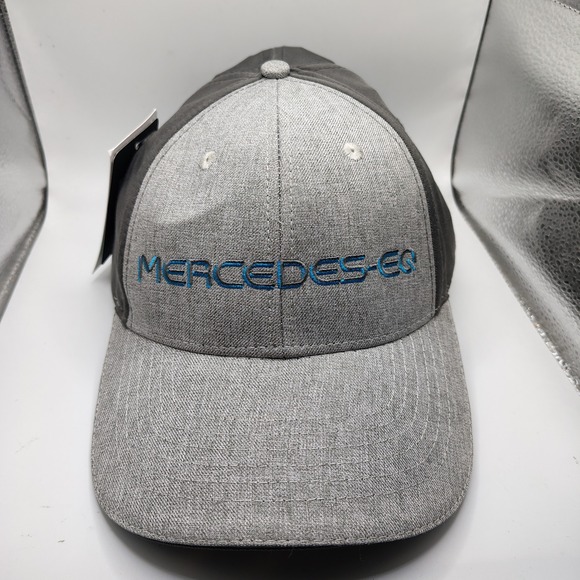 Mercedes-Benz EQ Pro Style Cap Grey Blue Embroidery Adjustable Hat 1533554 NEW